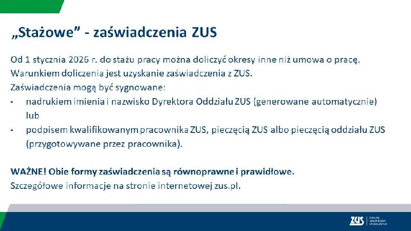 zaświadczenie zus