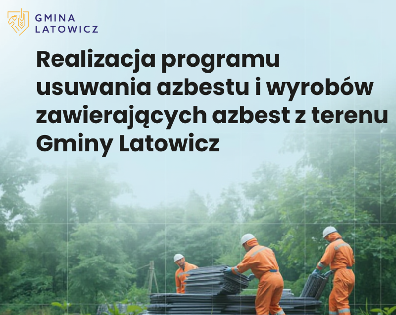 realizacja programu usuwania azbestu, 3 ludzi i płyty azbestowe
