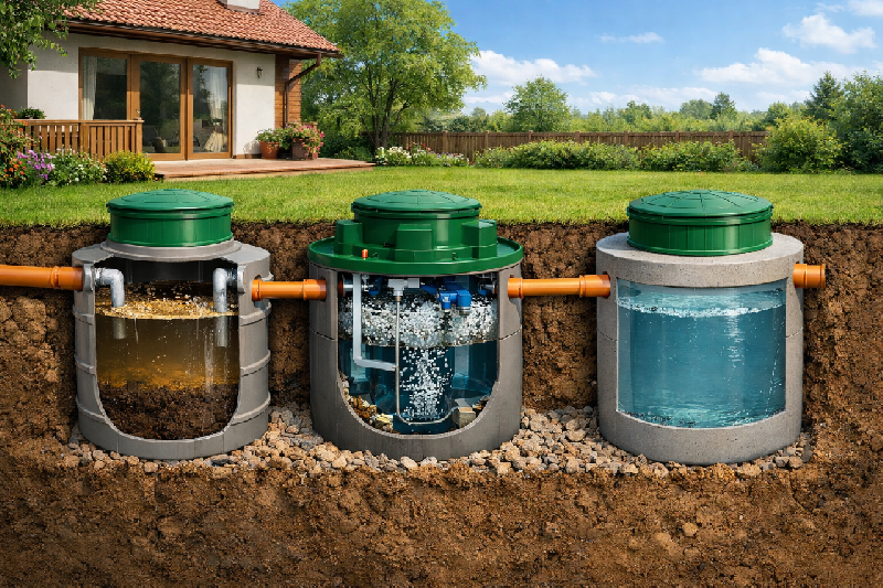 oczyszczalnia ze zbiornikiem szczelnym
