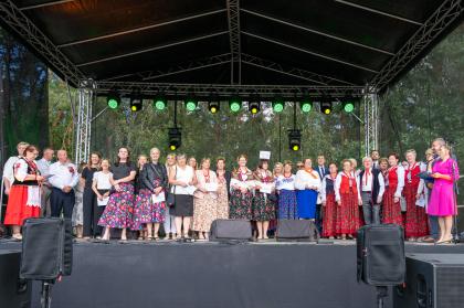 dożynki, ludzie na scenie