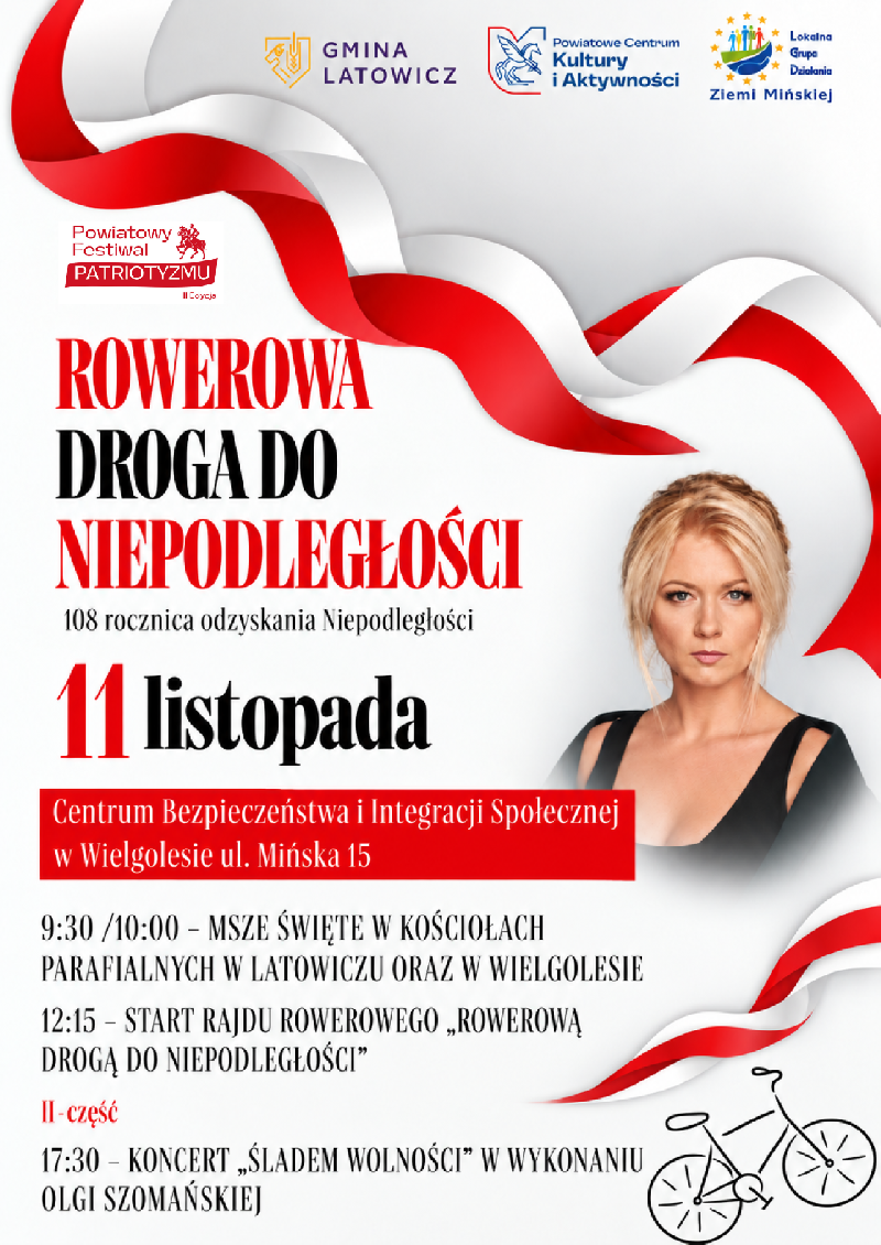 rowerowa droga do niepodległosci plakat promujacy