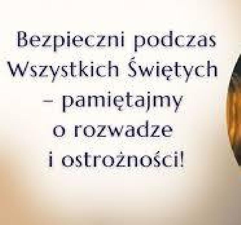 apel policji ws. wszystkich świętych