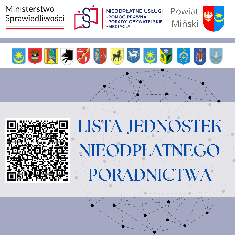lista jednostek nieodpłatnego poradnictwa