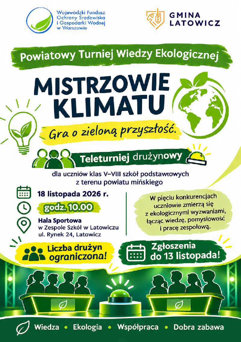 mistrzowie klimatu - teleturniej wiedzy