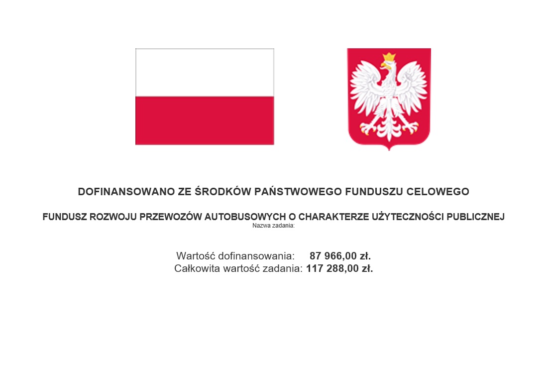tablica informująca o dofinansowaniu 