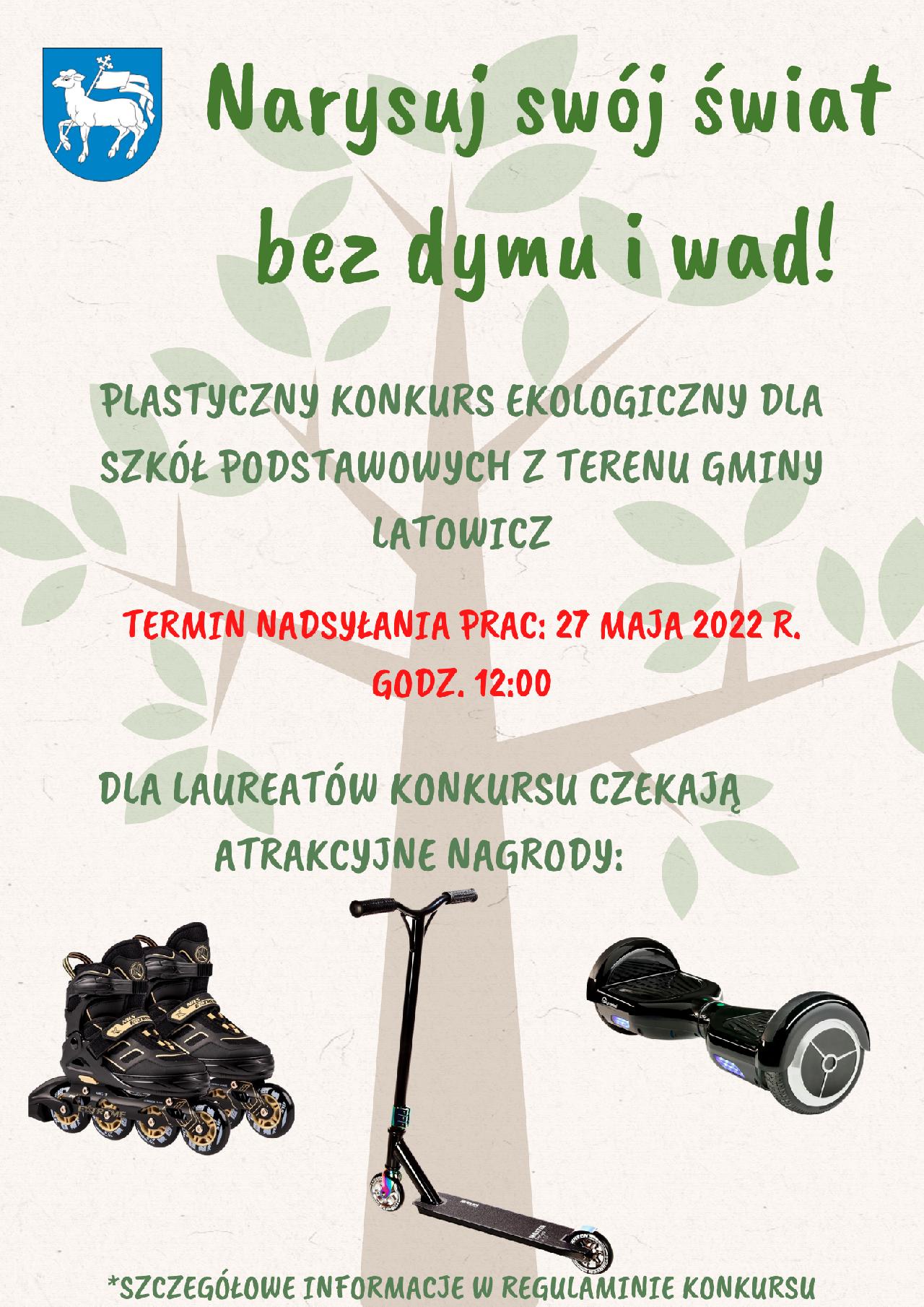 plakat konkursowy nt. ekologii