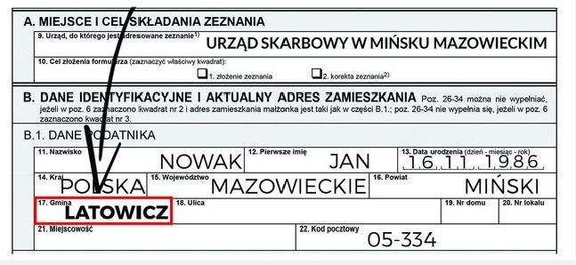 informacja na temat gdzie rozliczyć PIT