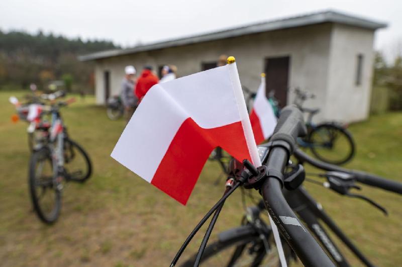 flaga Polski, rowery