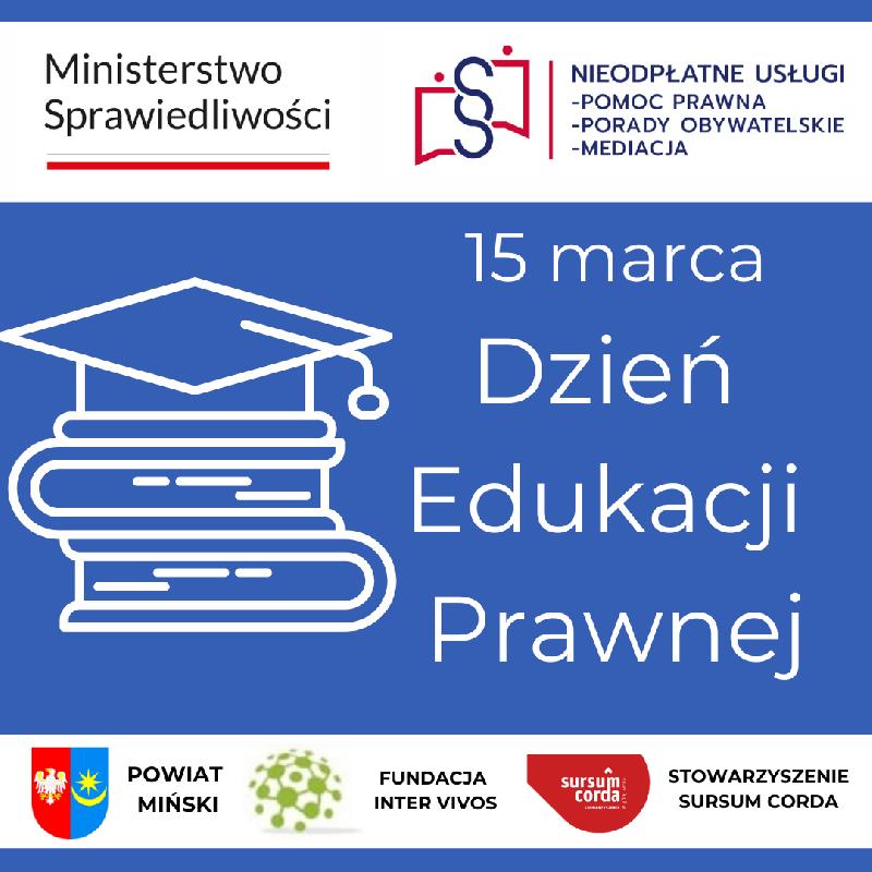 15 marca dzień edukacji prawnej - plakat