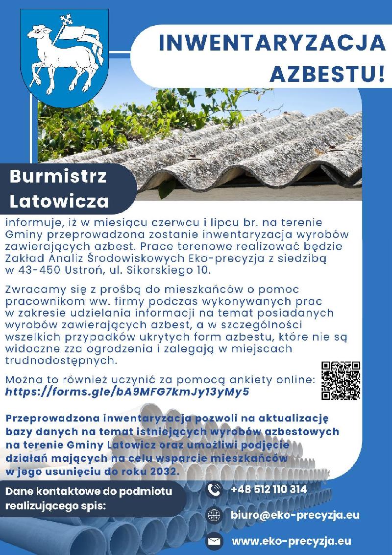 plakat o inwentaryzacji azbestu