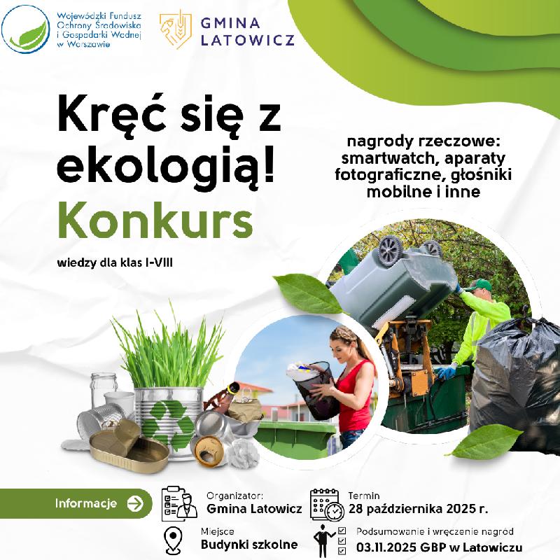 plakat kręć się z ekologią