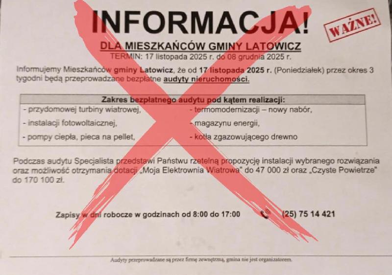 informacja dla mieszkańców