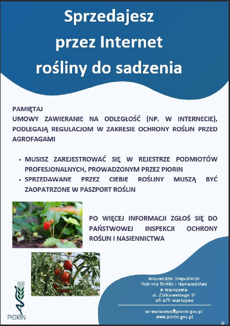 plakat informacyjny PIORIN